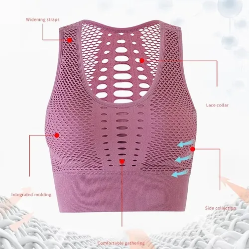 Crop Top Deportivo Transpirable - Rosa Ref. 2045
