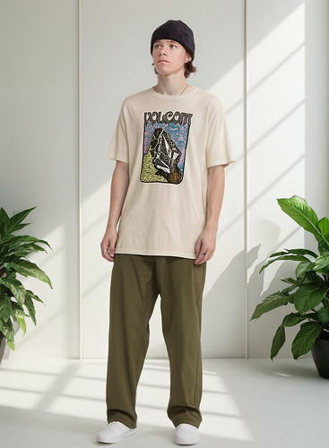 Polera Submerged Blanco Hombre Volcom