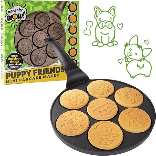 Sarten Para Hotcake 7 Figuras, Mascotas, Pan Cake