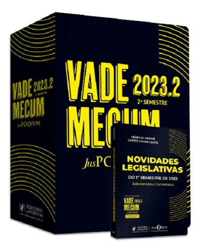Vade Mecum Juspodivm - 2023.2 - Tradicional - Capa Preta - 2º Semestre - 14ª Edição (2023), De Equipe Juspodivm. Editora Juspodivm, Capa Dura, Edição 14 Em Português, 2023