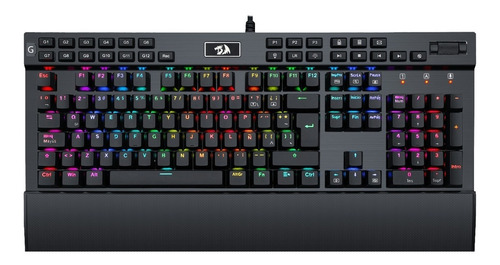 Teclado Gamer Mecánico Redragon K550 Yama Luces Rgb, Negro