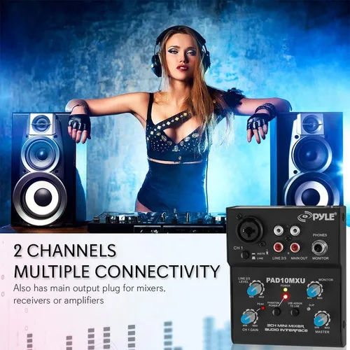 Mezclador De Audio Profesional Pyle-pro Pad10mxu