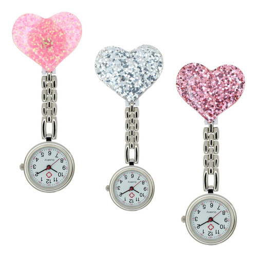 Reloj De Enfermeria Con Clip, Broche Para Colgar, Estetoscop