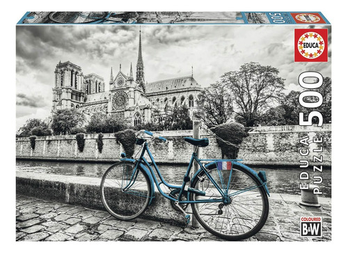 Puzzle Educa Rompecabeza Bicicleta En Notre Dame 500 Piezas
