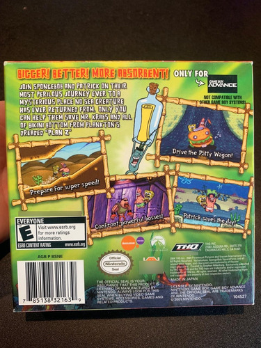 The Spongebob Squarepants Movie Game Boy Advance (Usado)