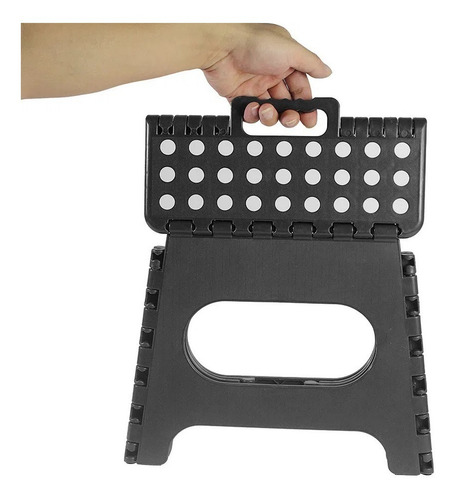 Imagen 3 de 5 de Banco Plegable 27cm Mediano Negro