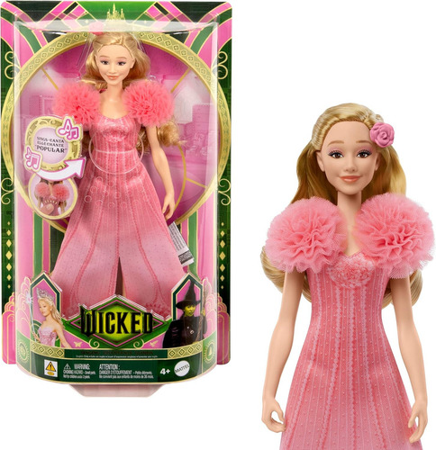 Wicked Muñeca Glinda Canta Popular Ingles Mattel Universal