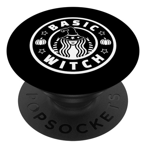 Basic Witch Halloween Pumpkin Spice Coffee Popsockets Agarre