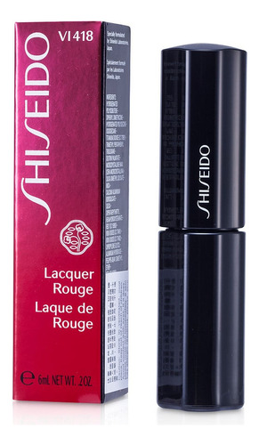 Tinte De Labios Shiseido Lacquer Rouge Vi418 (diva) 6 Ml
