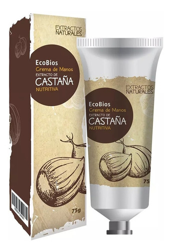 Ecobí­os Extractos Naturales Crema De Manos Castaña 75grs