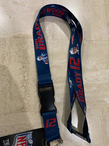 Lanyard Portagafete Y Llaves Nfl New England Patriots Brady