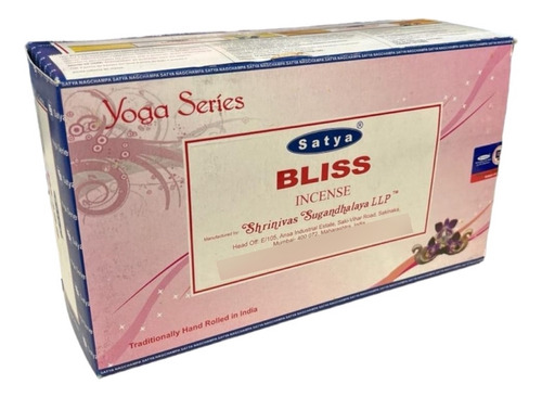 Incenso Meditação Massala Bliss Youga Satya Cx C 12 Var