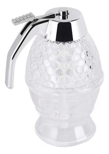 Meleira Honey Dispenser Pote Para Mel Cor Prateado