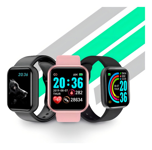 Relógio Smartwatch Android Ios Inteligente D20 Bluetooth Cor Da Caixa Branco