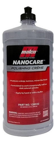 Malco Nanocare Polishing Crème -crema P/ Pulir Autos Oscuros