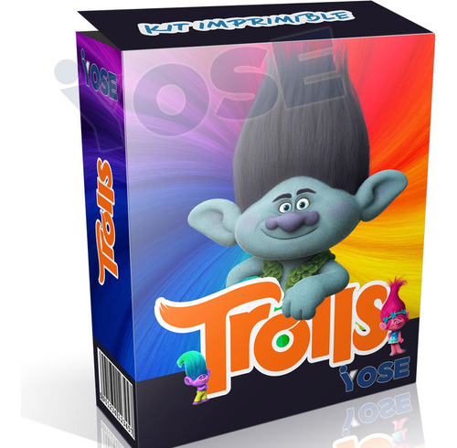 Kit Imprimible Trolls + Candy Bar + ¡envío Instantáneo!