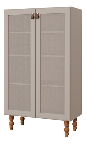 Armário Multiuso 100% Mdf 2 Portas Eloa Cimol Off White