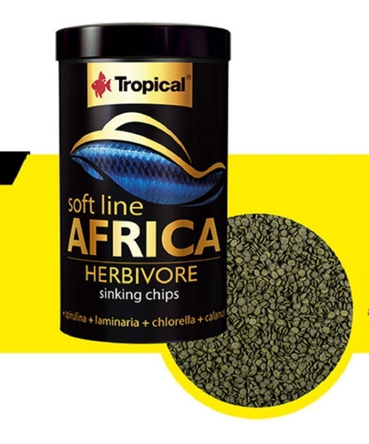 Alimento Tropical Soft Line Africa Herbivore M 130g Peces