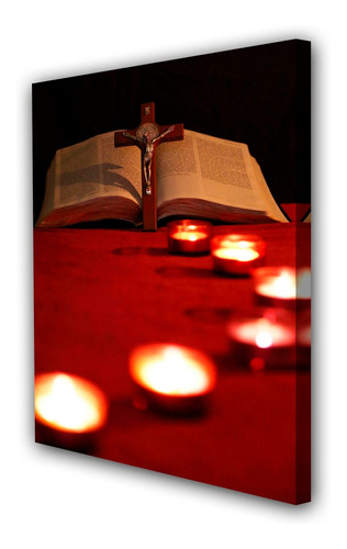 Cuadro 20x30cm Biblia Libro Santo Religion M4