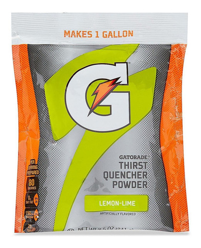 Gatorade En Polvo - 3.8 L, Lima Limón - 40/paq