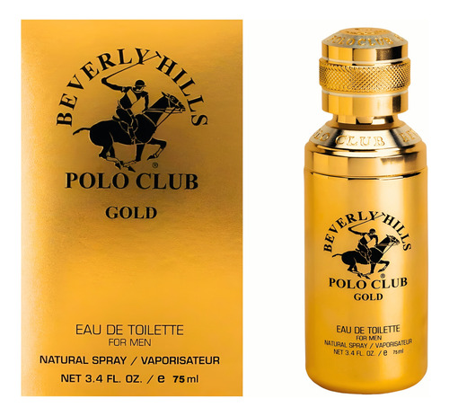Perfume Beverly Hills Poloclub Gold De Hombre Original 75 Ml