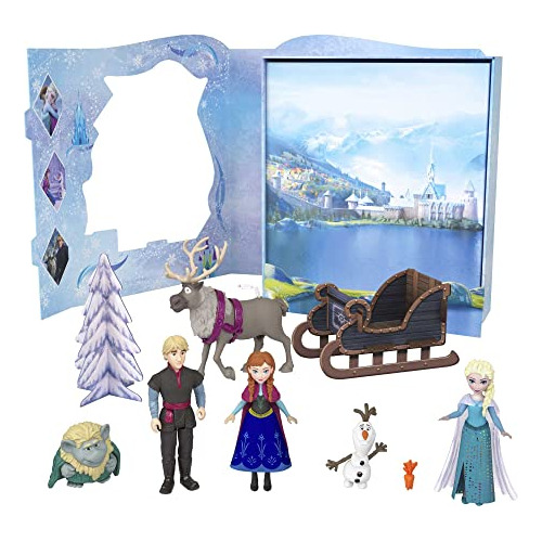 Mattel Disney Frozen Toys, Frozen Story Pack Con 6 Personaje