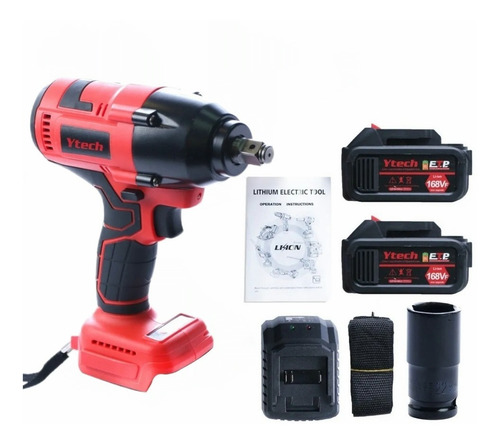 Imagen 1 de 8 de Llave Impacto Inalambrico 2 Bateria 1 Cargador 800nm