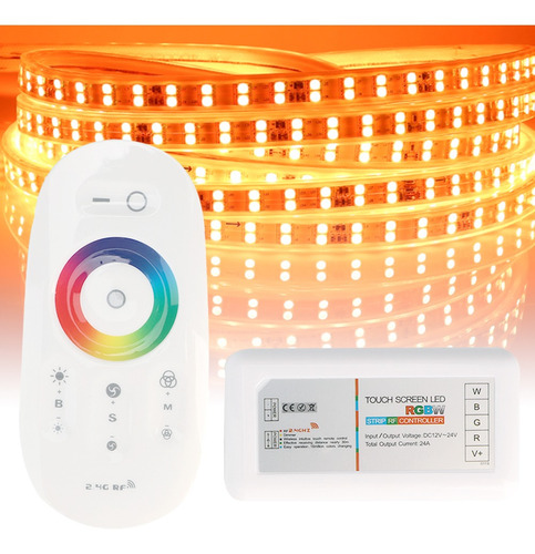 Controlador Remoto Sem Fio Led Rf Touch Dimmer Rgbw 2.4g