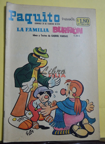 Comic No. 17284 De Paquito Presenta La Familia Burrón (1976)