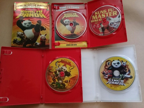 Dvd: Kung Fu Panda: Coleção Com 3 Fimes E Extras (Usado)