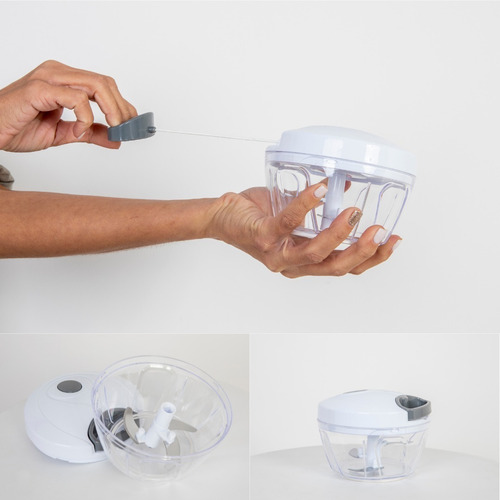 Imagen 5 de 6 de Pack Picadora Manual Verduras Cortador Slicer De Vegetales