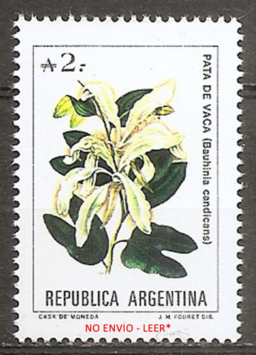 Argentina Flor Pata De Vaca Mt 1716 Gj 2220 Mint