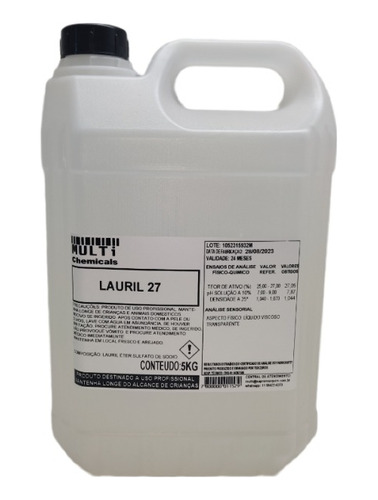 Lauril 27% - Galão 5kg - Sabonete Liquido - Espumante
