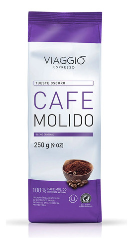 Café Molido Viaggio Tostado Oscuro 250gr