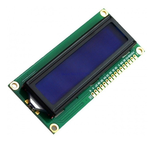 Display Pantalla Lcd 1602 16x02 Con Luz Azul De Fondo Arduin