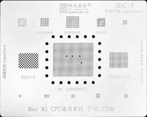 Stencil Reballing Para Mac Kit 9 Pzas