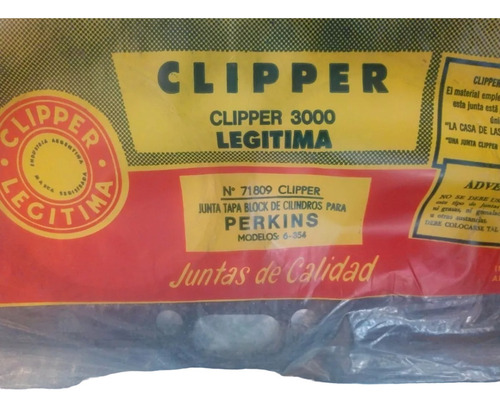 Junta Tapa De Cilindros Perkins 6 354 Legitima Clipper