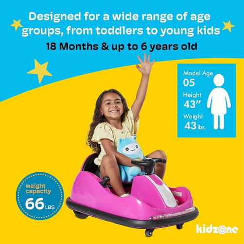 Carrito Chocon Para Niños Electrico 12v Color Azulm Kidzone