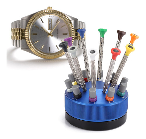 Funda De Reloj De Metal De Calidad Watchmakers Con Destornil