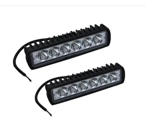 Pack 2 Focos Led Neblineros Barra Led 4x4 18w/q055