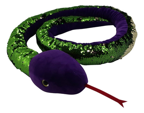 ~? 67 Reversible Flip Sequin Snake Peluched Animal Toys Para