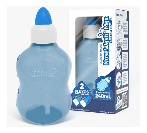 Nosewash Max Dispositivo Para Lavagem Nasal Adulto Infantil