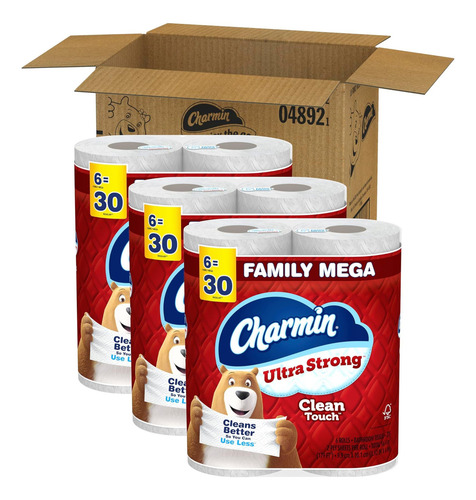 Charmin Ultra Strong Clean Touch Paper, 18 Mega Of