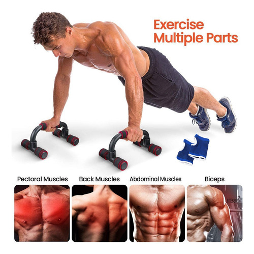 1 Pair Of Push-ups For Fitness Push-ups + 1 Pair Of Gloves