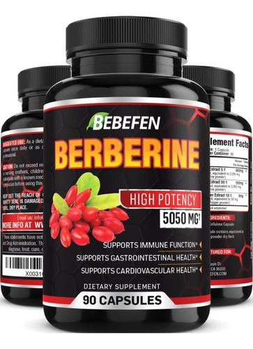 Berberina 4700mg Importada De Usa Stock