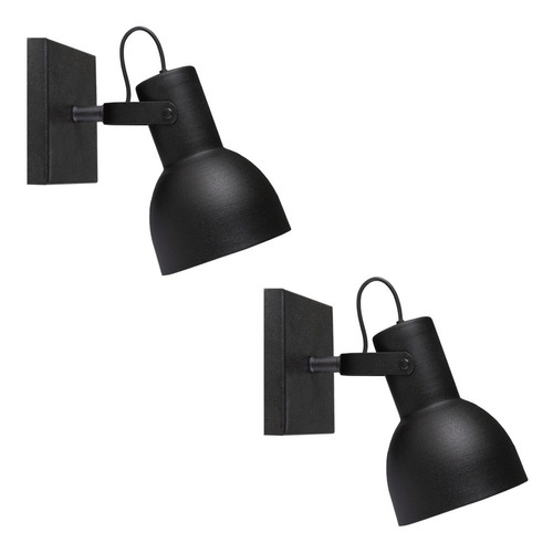 Pack X2 Lampara Aplique Spot Minimalista 1 Luz Direccional