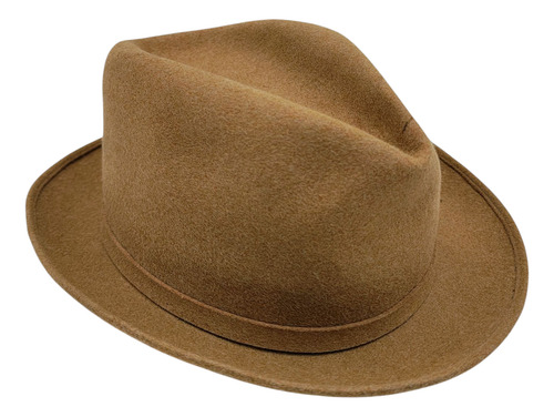 Sombrero Antiguo De Fieltro Beige Lopez - Moda Beige M Lisa (Usado)