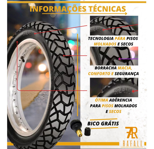Pneu Moto Trail Viper 110/90-17 C/c Tras Maggion Bros-xre190