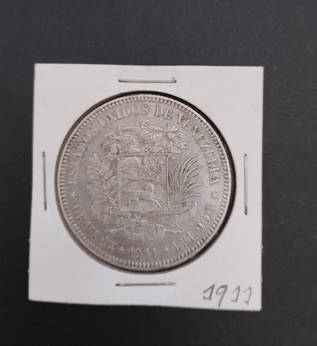 Moneda De Plata Fuerte 1911 Condición Xf+