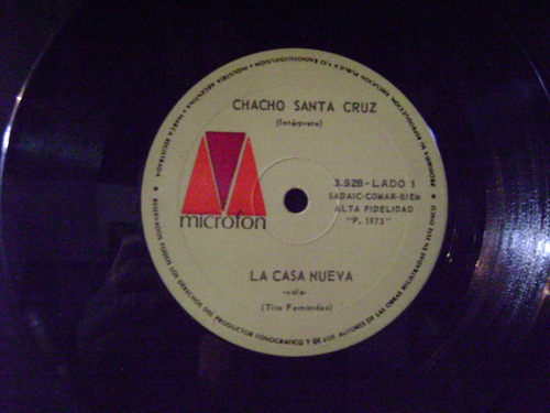 Chacho Santa Cruz-la Casa Nueva-vinilo Simple